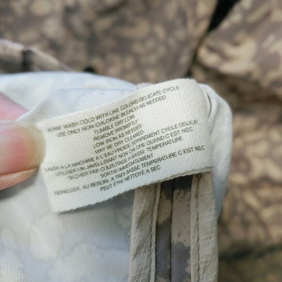 Daughters of the Liberation Anthropologie Animal Print Trench Coat Sz 4 - Picture 11 of 11